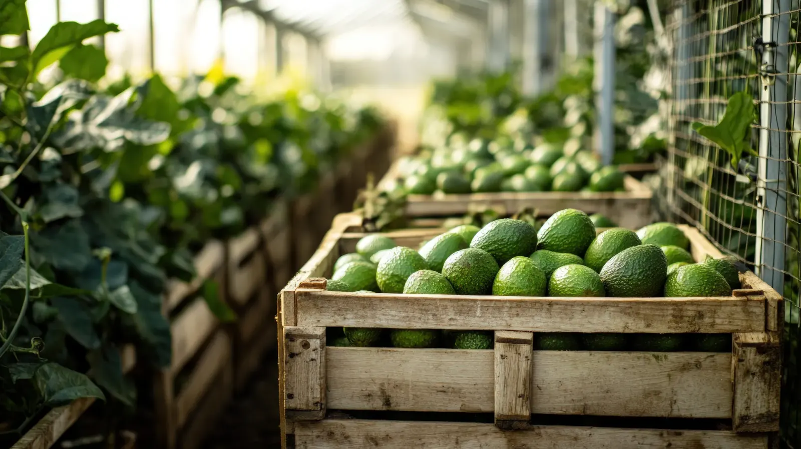 Fresh produce at an international trade fair